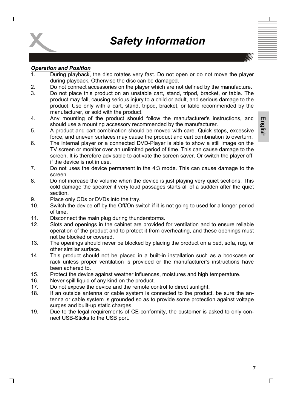 Safety information | Xoro HTC 1926D User Manual | Page 69 / 304