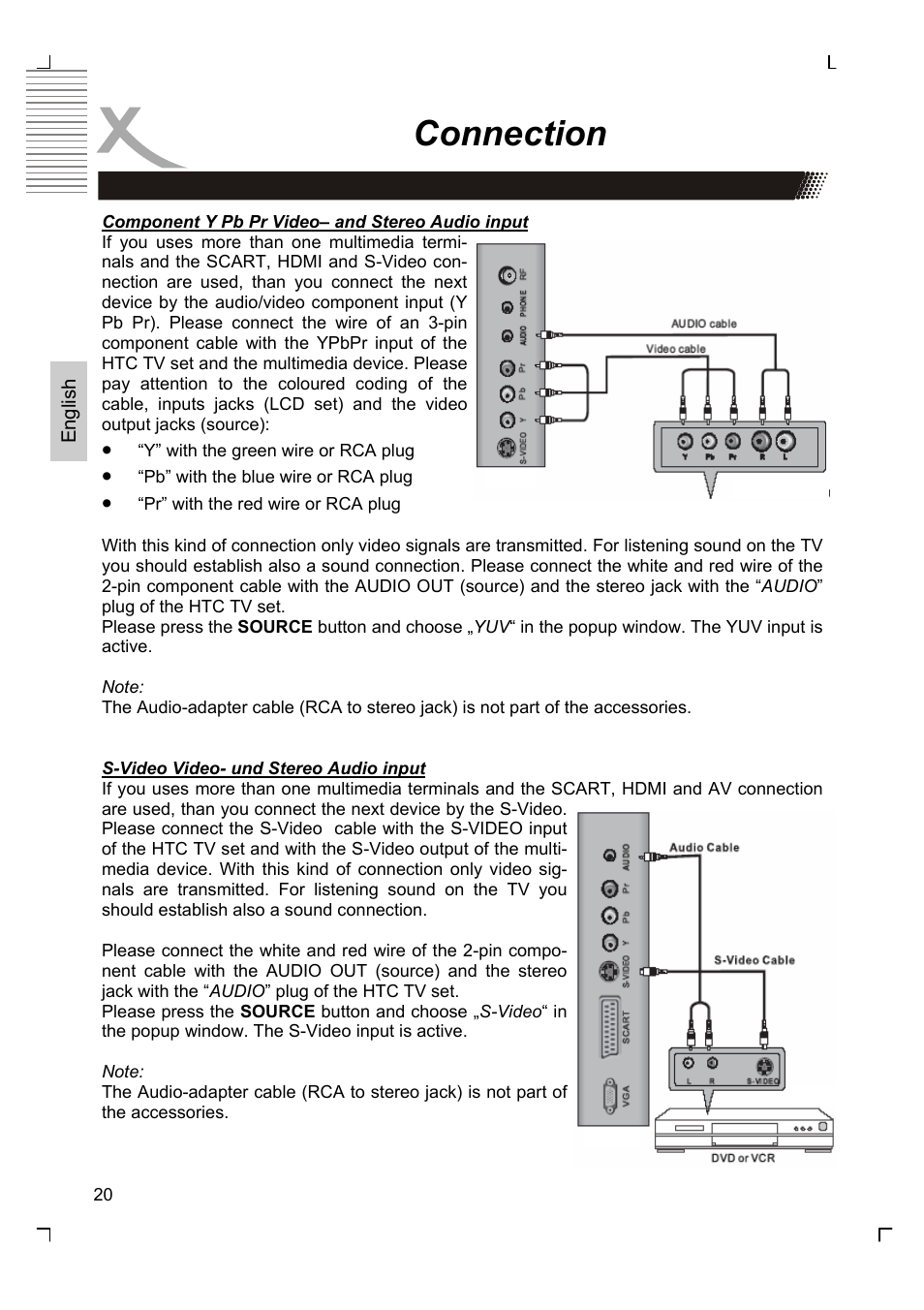 Connection | Xoro HTC 1926D User Manual | Page 82 / 304