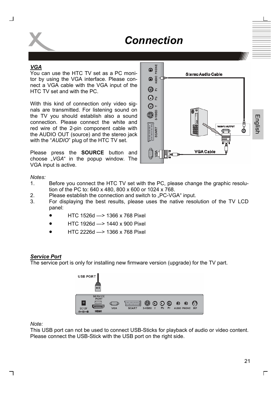 Connection | Xoro HTC 1926D User Manual | Page 83 / 304