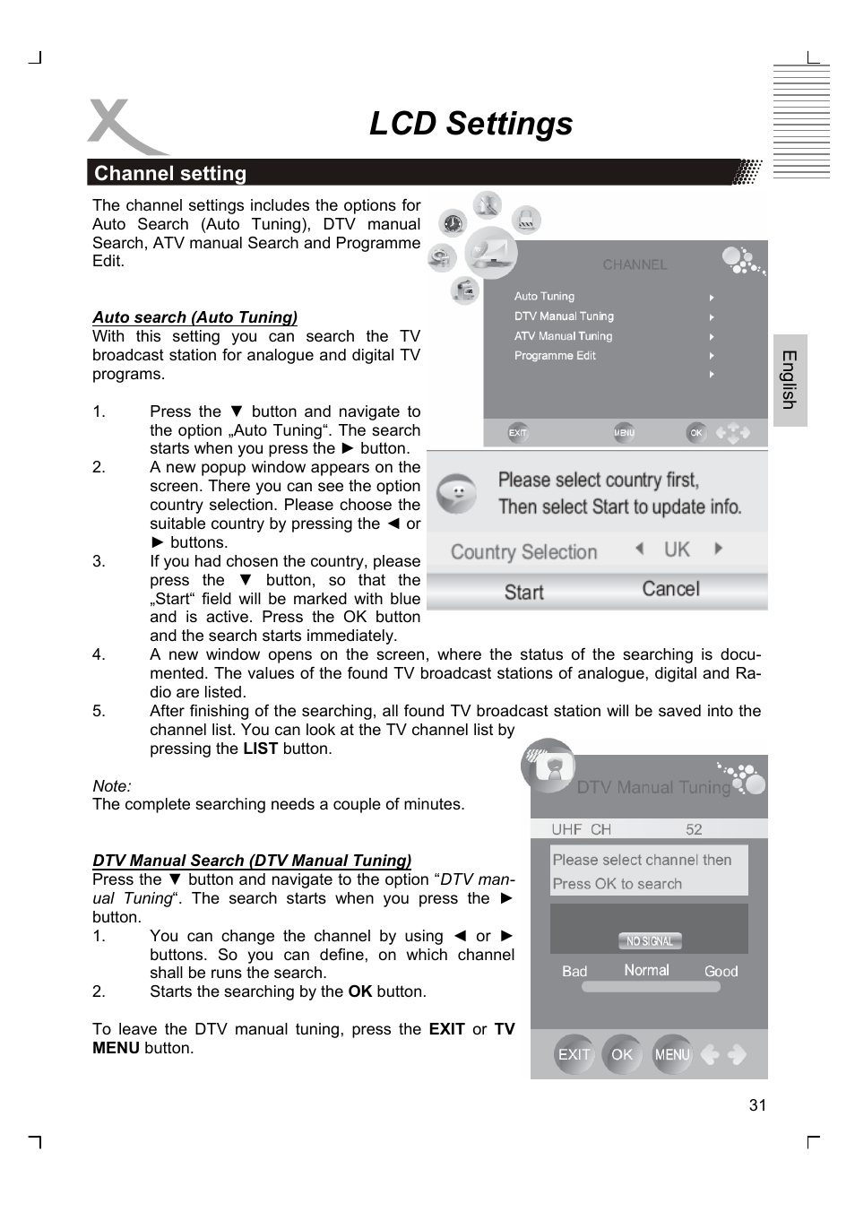 Lcd settings | Xoro HTC 1926D User Manual | Page 93 / 304