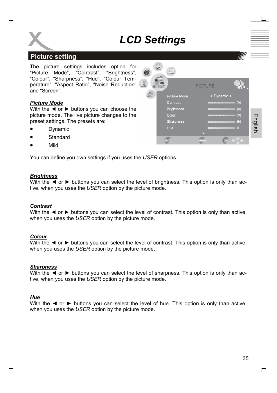 Lcd settings | Xoro HTC 1926D User Manual | Page 97 / 304