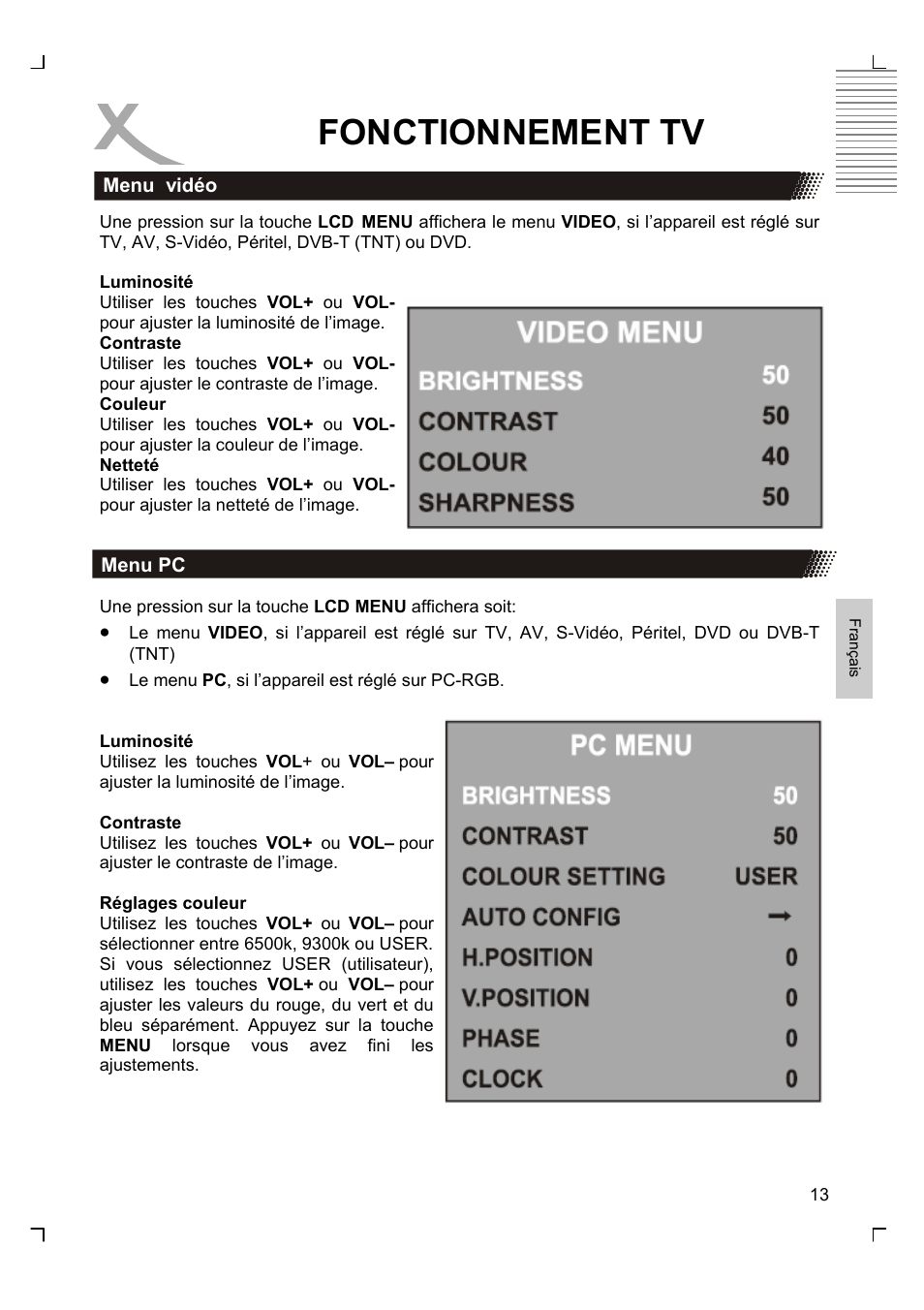 Fonctionnement tv | Xoro HTC 1525D User Manual | Page 141 / 213