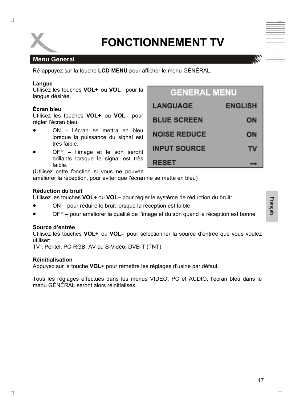 Fonctionnement tv | Xoro HTC 1525D User Manual | Page 145 / 213