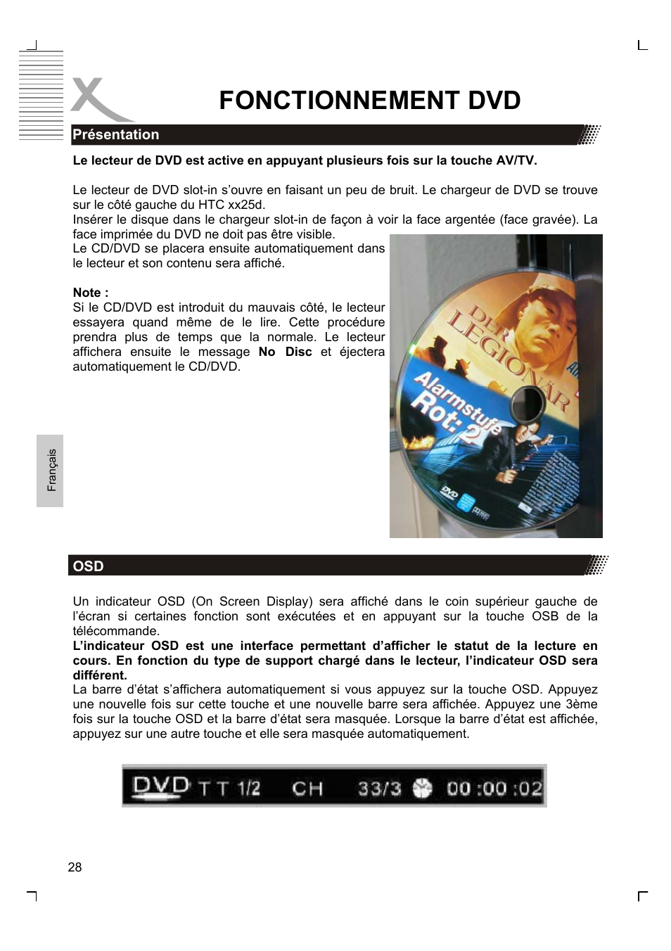 Fonctionnement dvd | Xoro HTC 1525D User Manual | Page 156 / 213