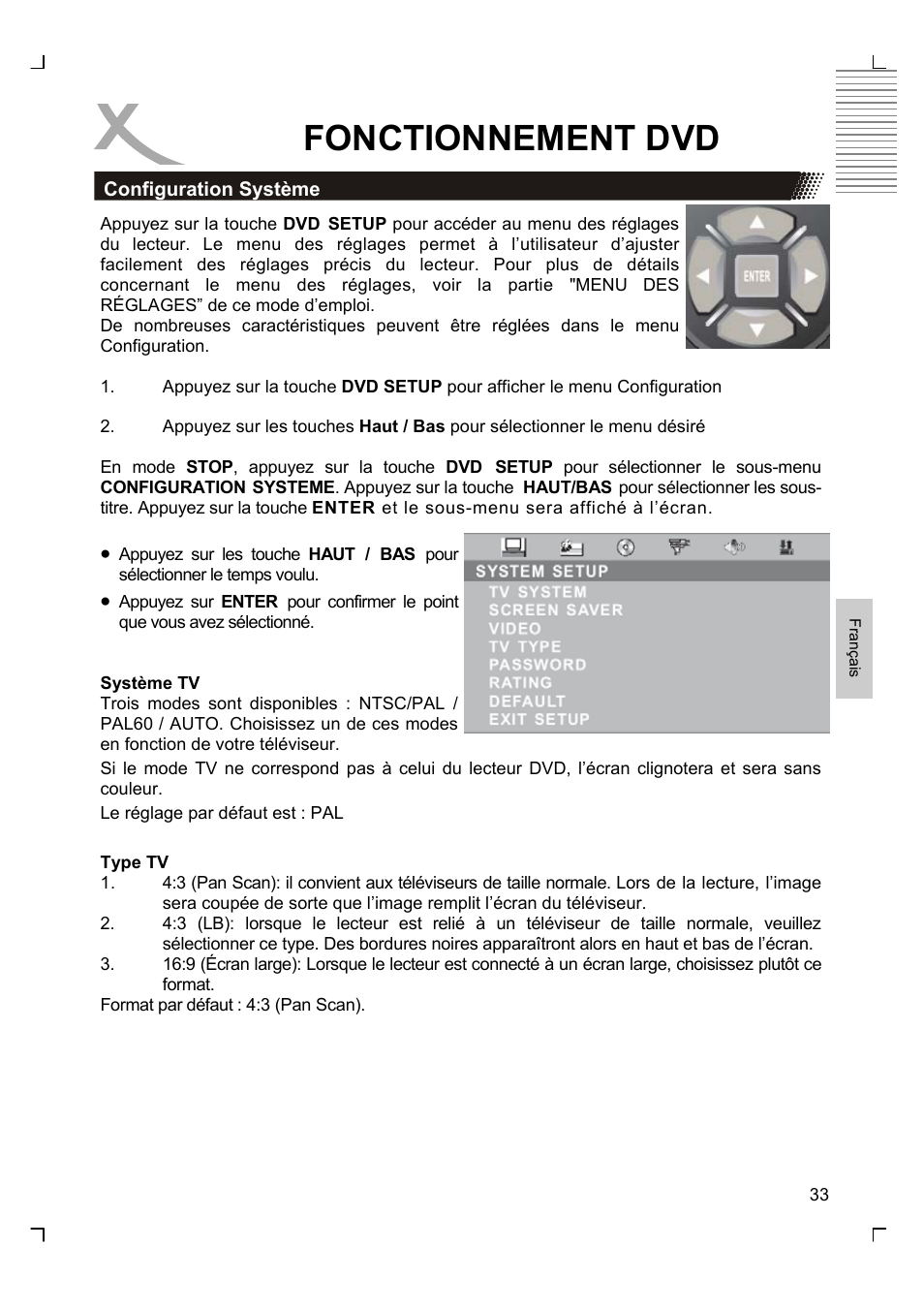 Fonctionnement dvd | Xoro HTC 1525D User Manual | Page 161 / 213