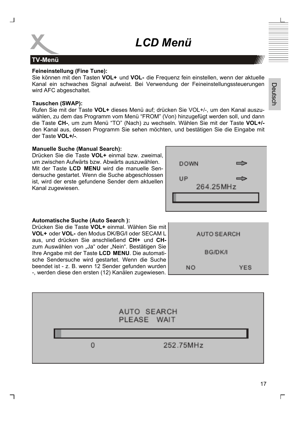 Lcd menü | Xoro HTC 1525D User Manual | Page 17 / 213