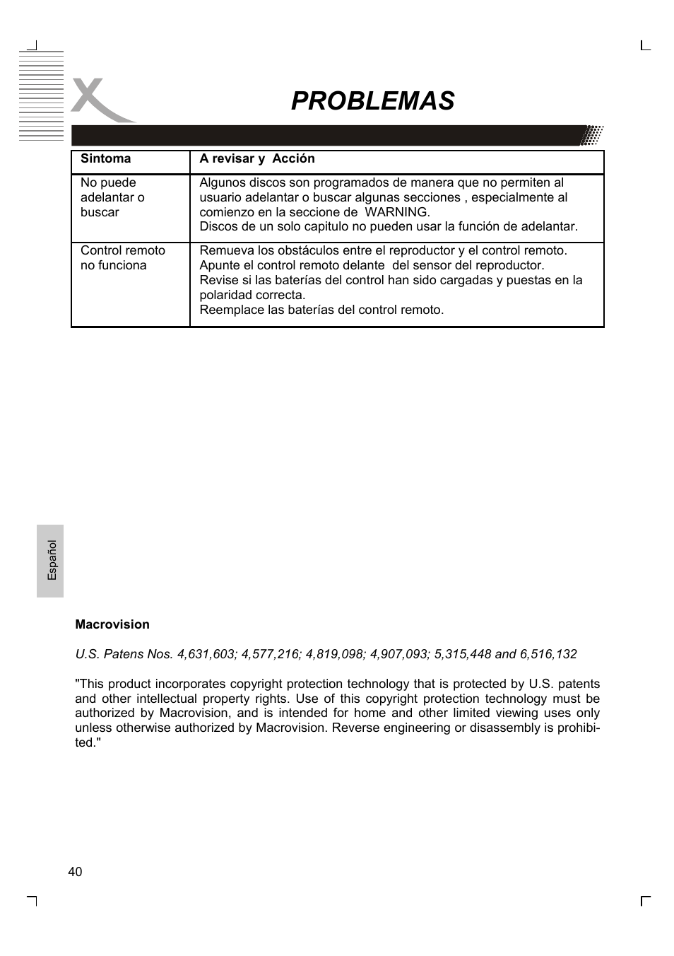 Problemas | Xoro HTC 1525D User Manual | Page 210 / 213