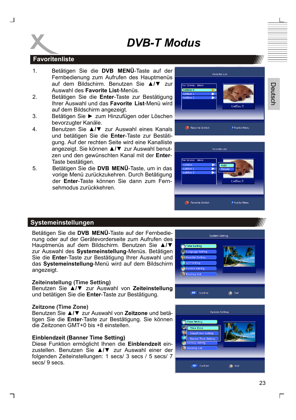 Dvb-t modus | Xoro HTC 1525D User Manual | Page 23 / 213
