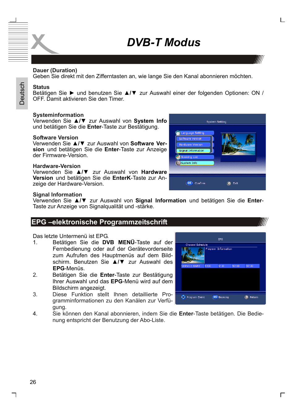 Dvb-t modus | Xoro HTC 1525D User Manual | Page 26 / 213