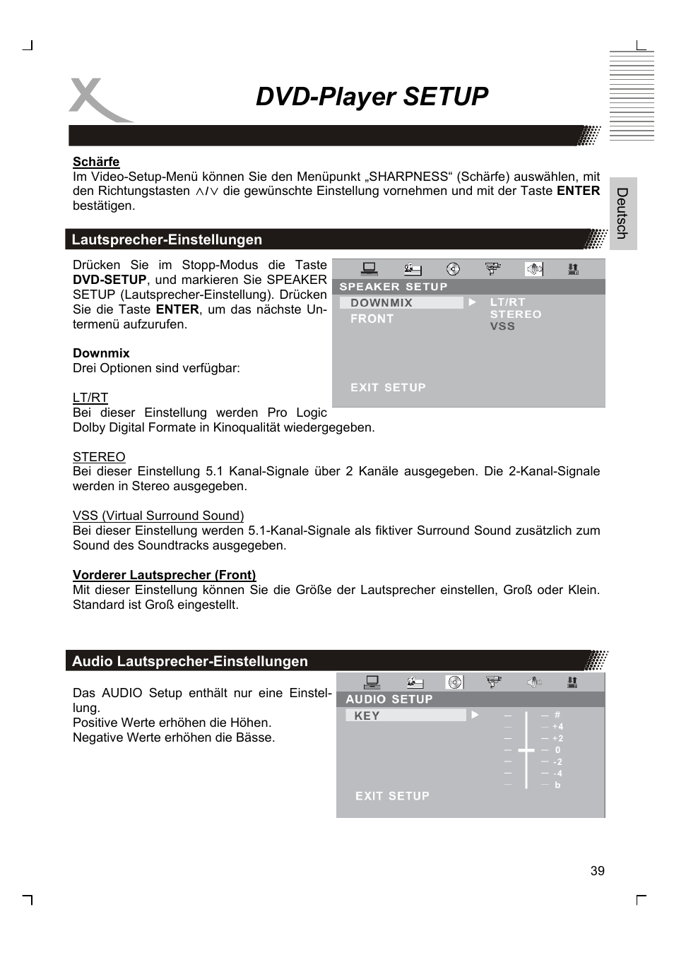 Dvd-player setup | Xoro HTC 1525D User Manual | Page 39 / 213