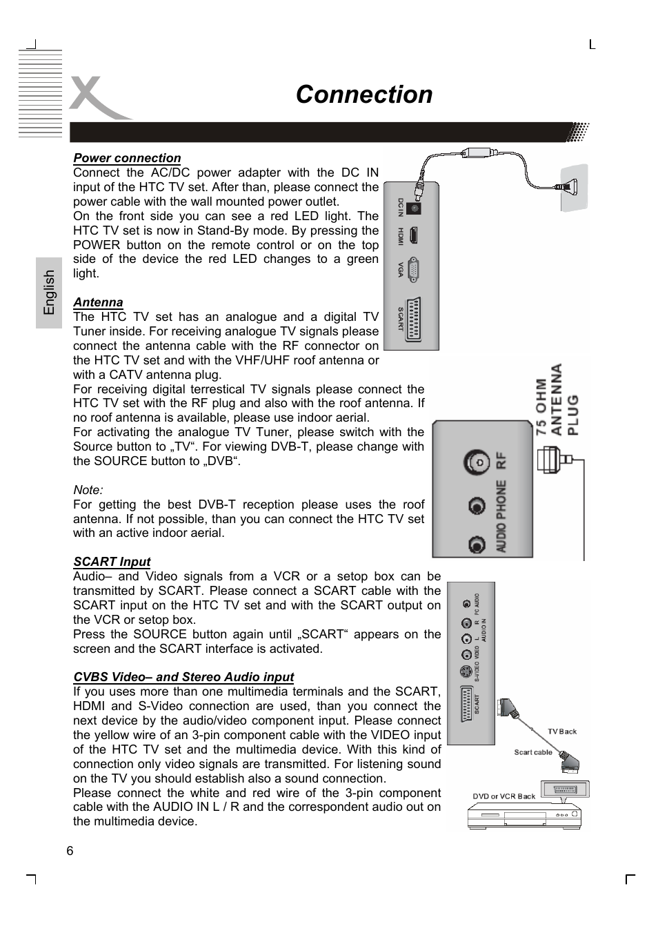 Connection | Xoro HTC 1525D User Manual | Page 50 / 213