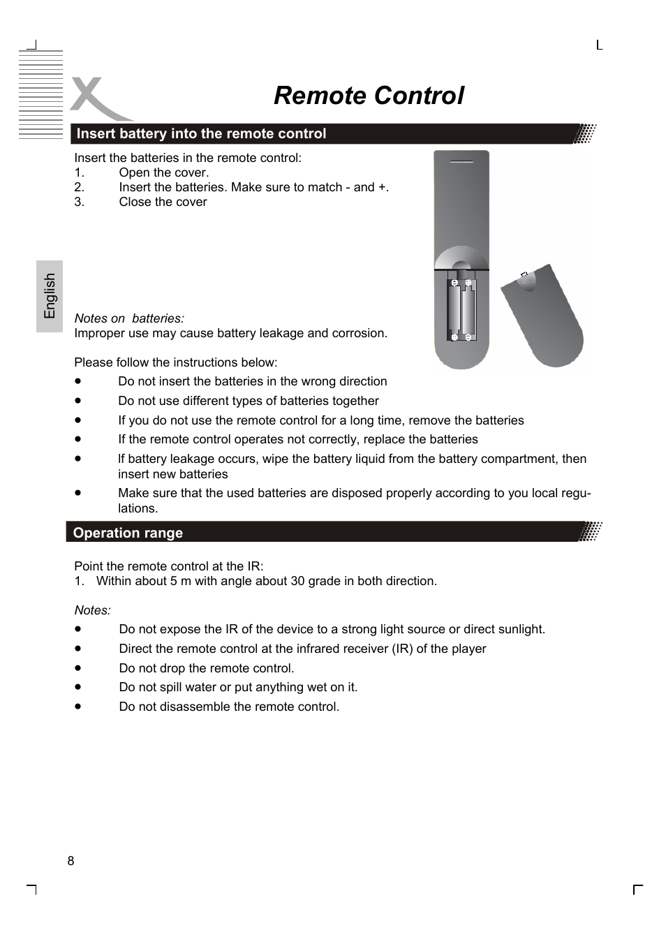 Remote control | Xoro HTC 1525D User Manual | Page 52 / 213