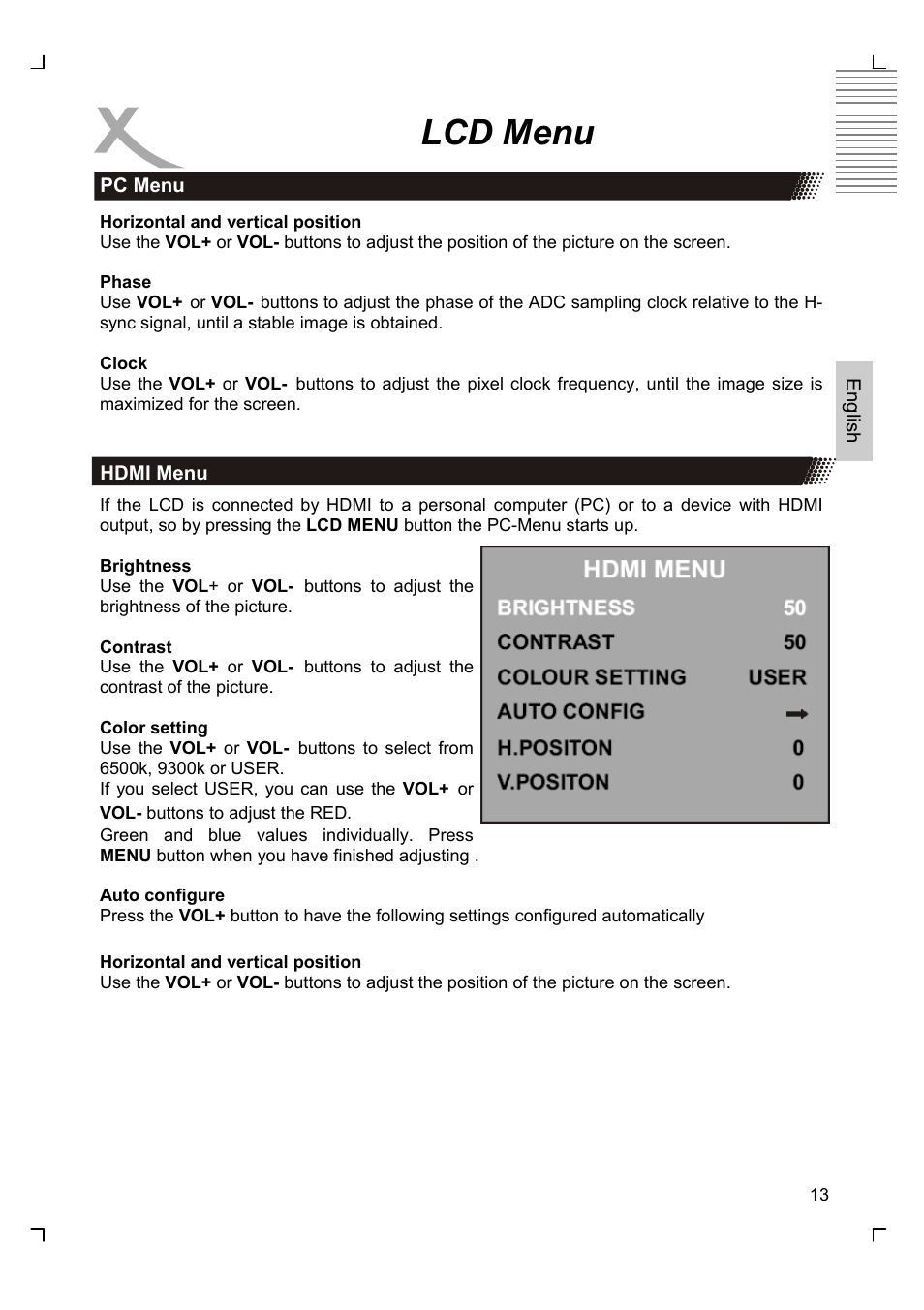 Lcd menu | Xoro HTC 1525D User Manual | Page 57 / 213