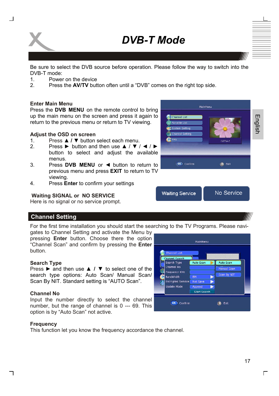 Dvb-t mode | Xoro HTC 1525D User Manual | Page 61 / 213