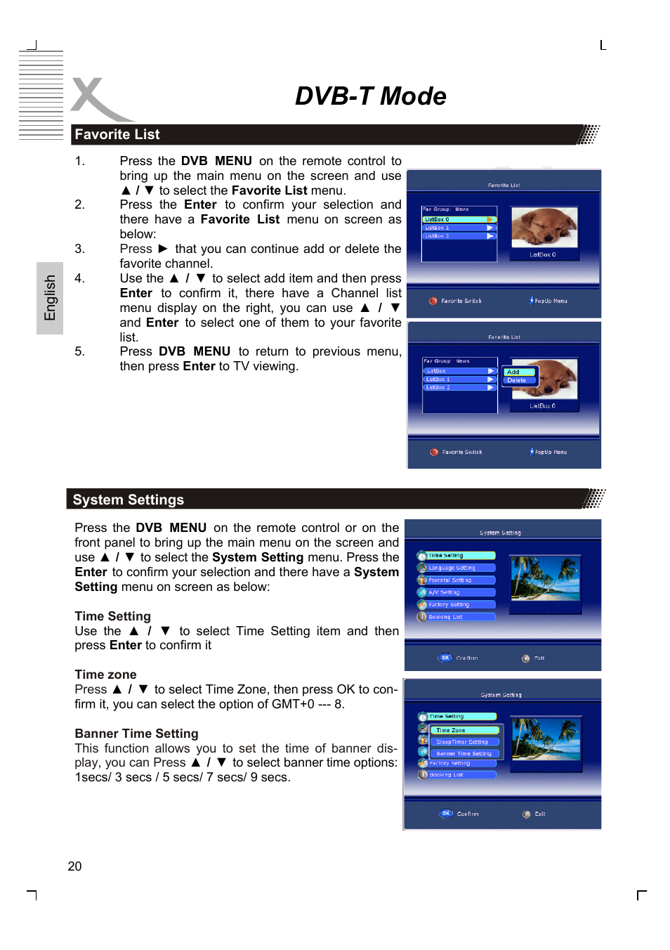 Dvb-t mode | Xoro HTC 1525D User Manual | Page 64 / 213