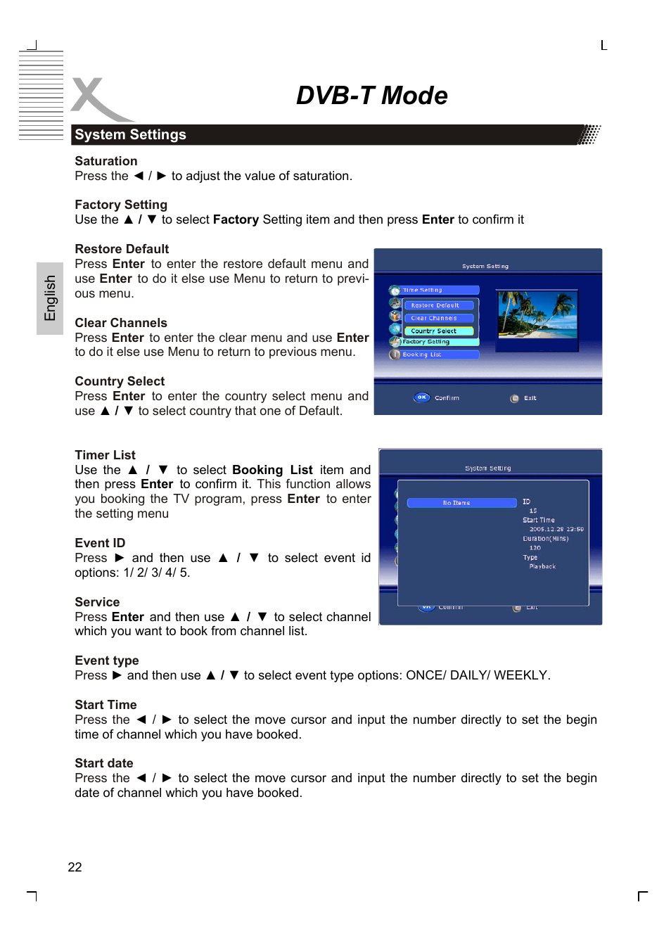 Dvb-t mode | Xoro HTC 1525D User Manual | Page 66 / 213
