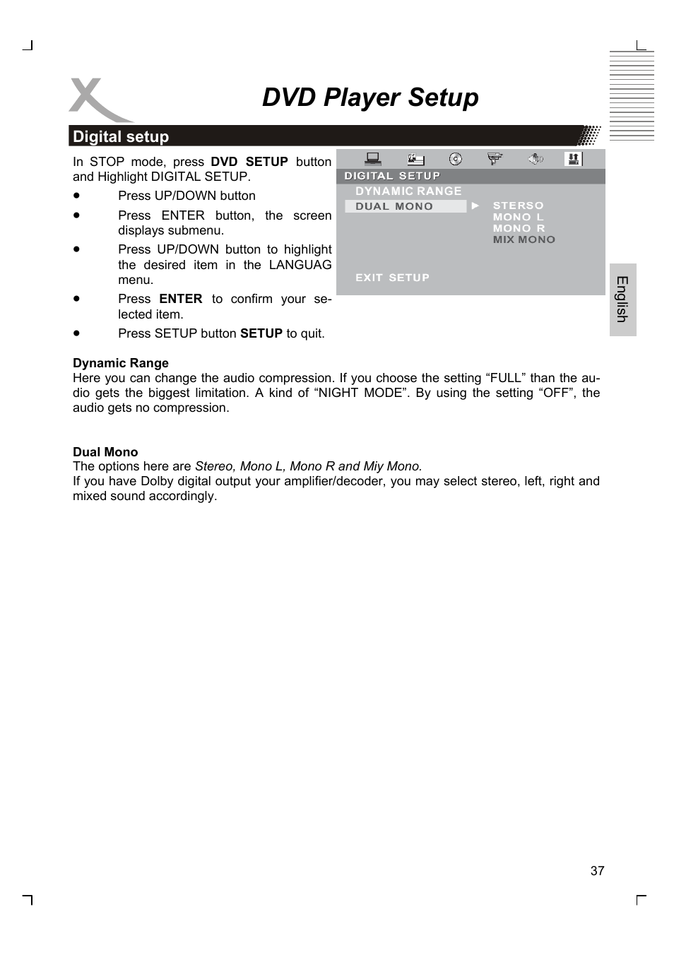 Dvd player setup | Xoro HTC 1525D User Manual | Page 81 / 213