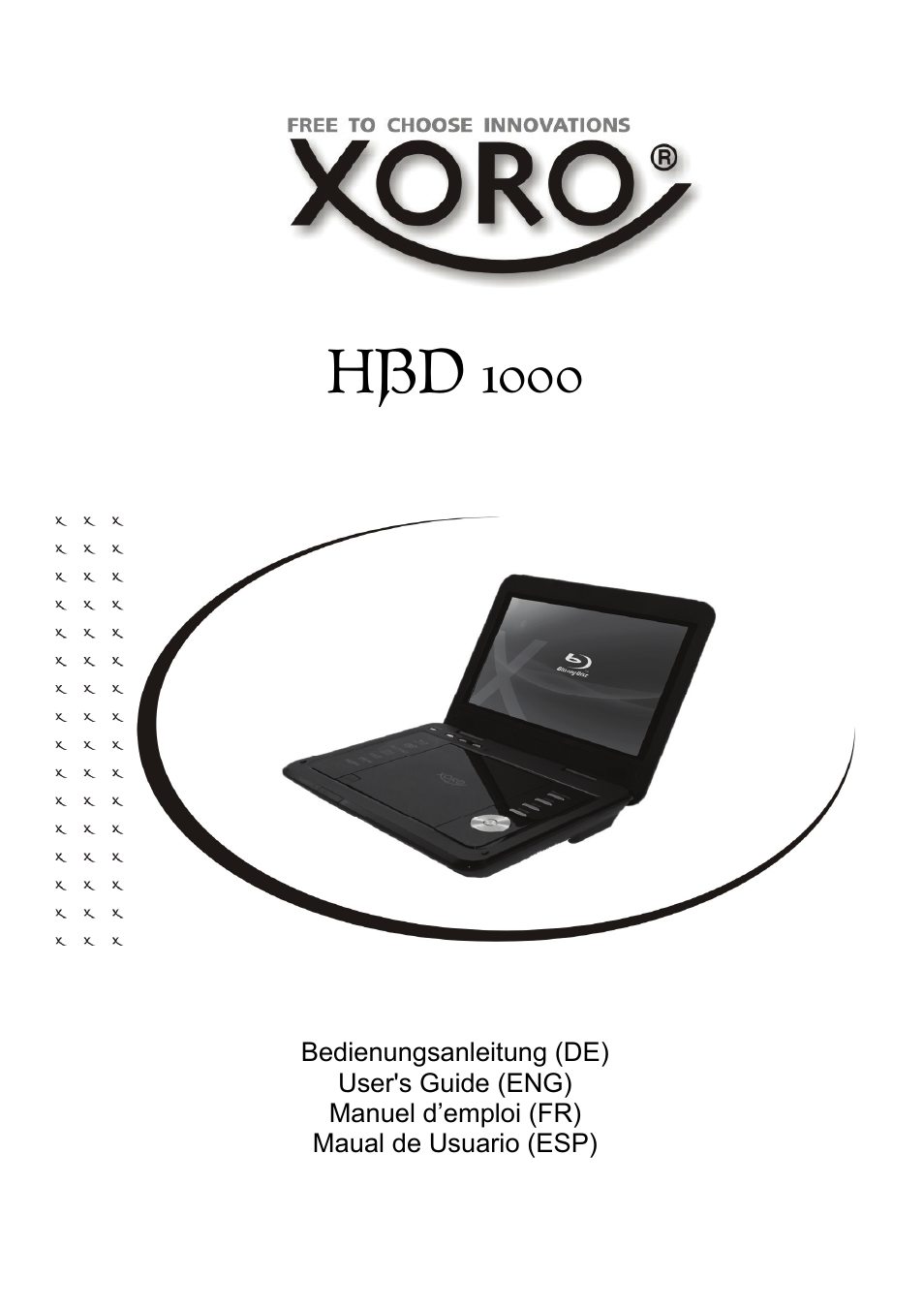 Xoro HBD 1000 User Manual | 122 pages