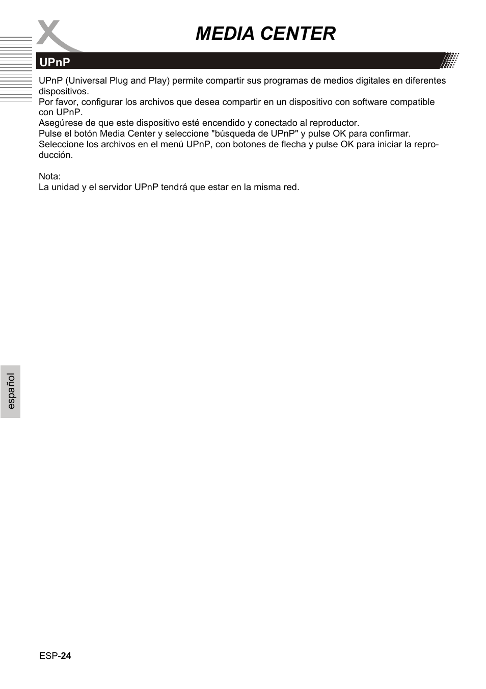 Media center | Xoro HBD 1000 User Manual | Page 114 / 122