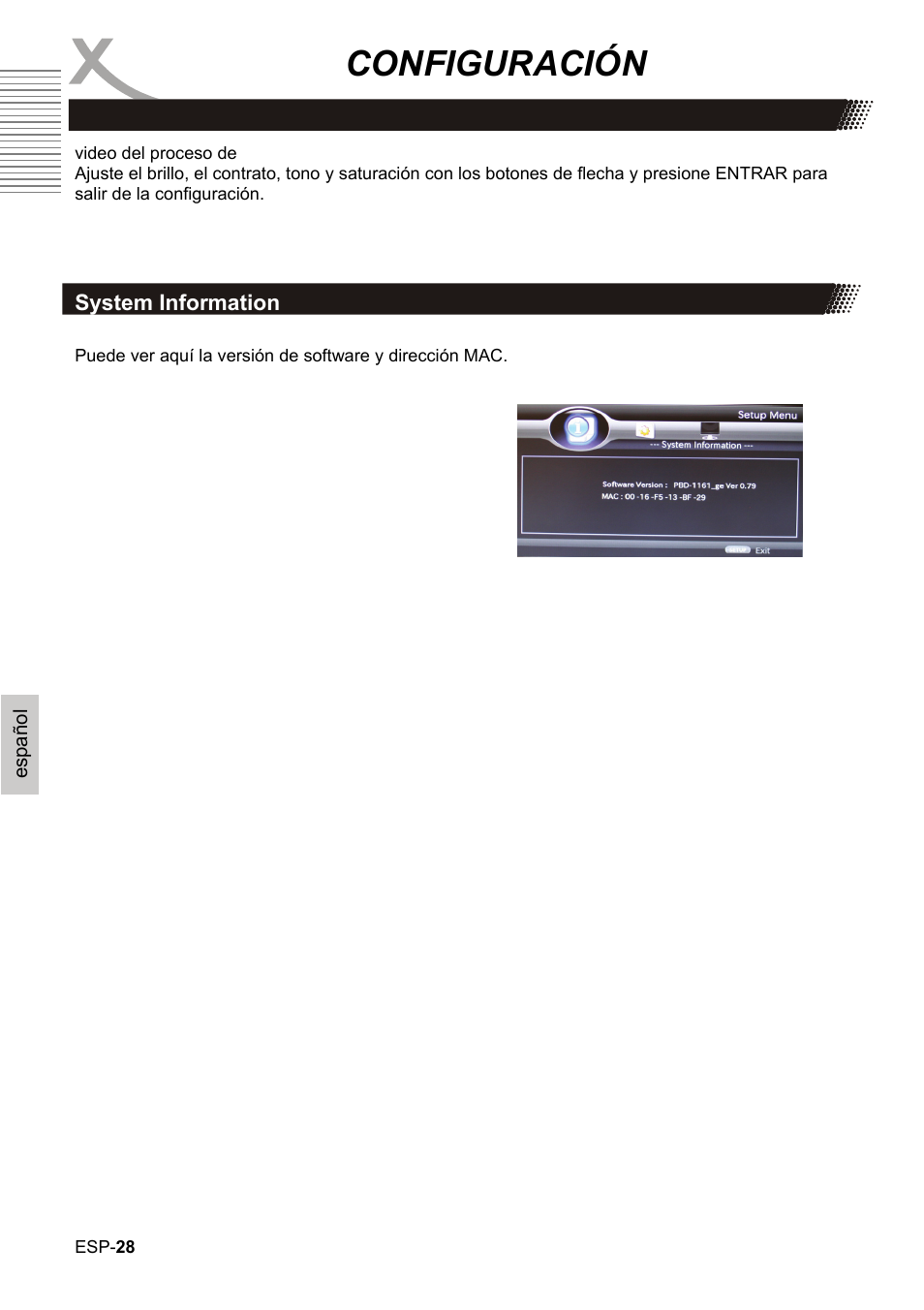 Configuración | Xoro HBD 1000 User Manual | Page 118 / 122