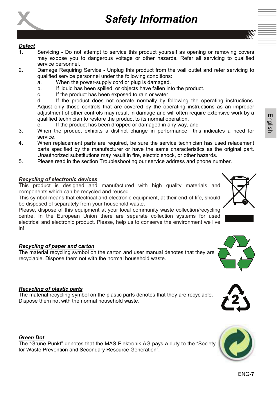 Safety information | Xoro HBD 1000 User Manual | Page 37 / 122