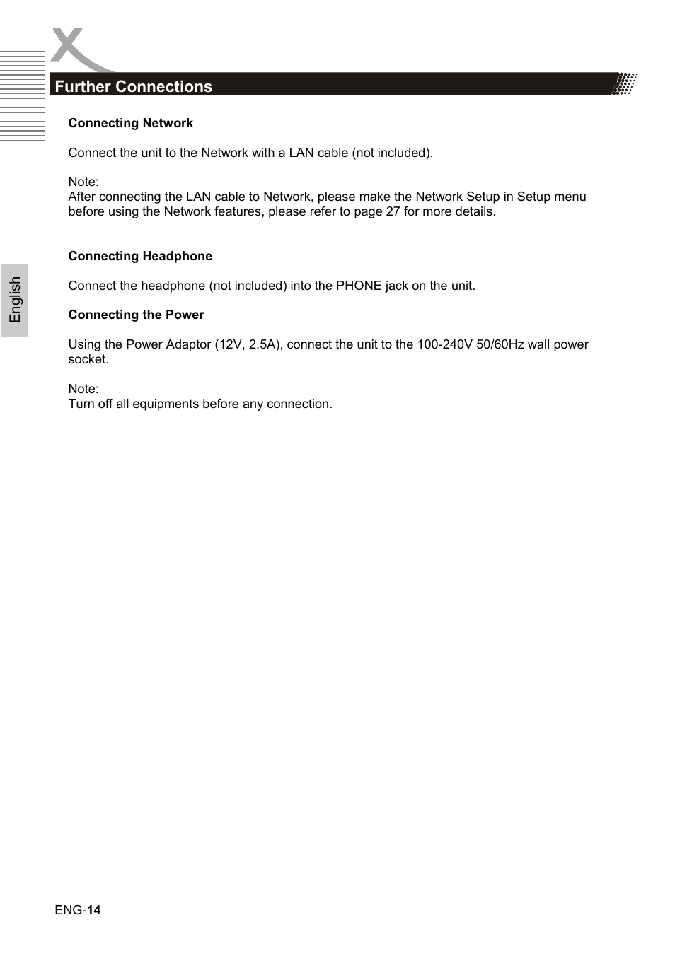 Xoro HBD 1000 User Manual | Page 44 / 122