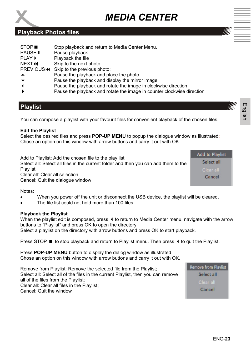 Media center | Xoro HBD 1000 User Manual | Page 53 / 122