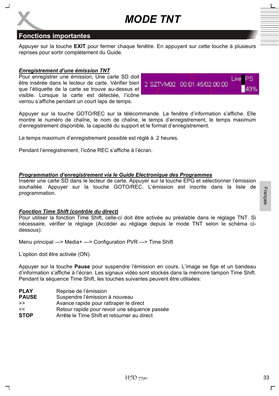 Mode tnt | Xoro HSD 7790 User Manual | Page 129 / 146