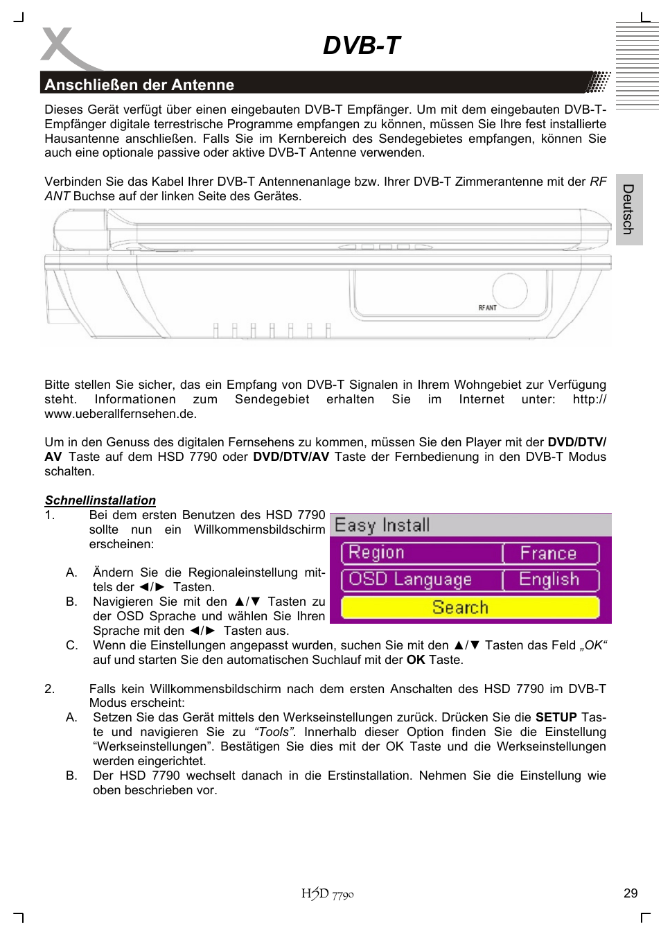 Dvb-t | Xoro HSD 7790 User Manual | Page 29 / 146