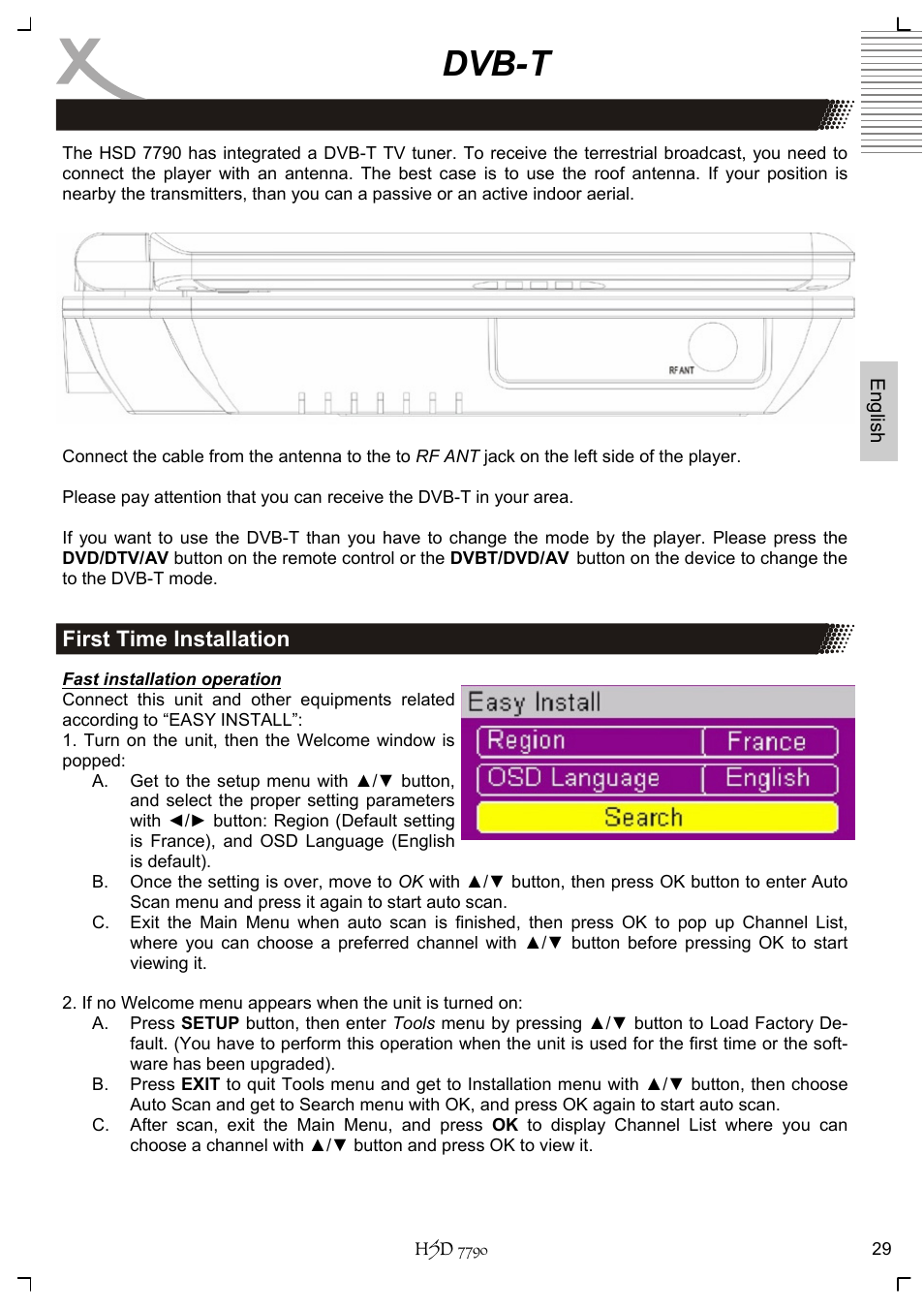 Dvb-t | Xoro HSD 7790 User Manual | Page 79 / 146