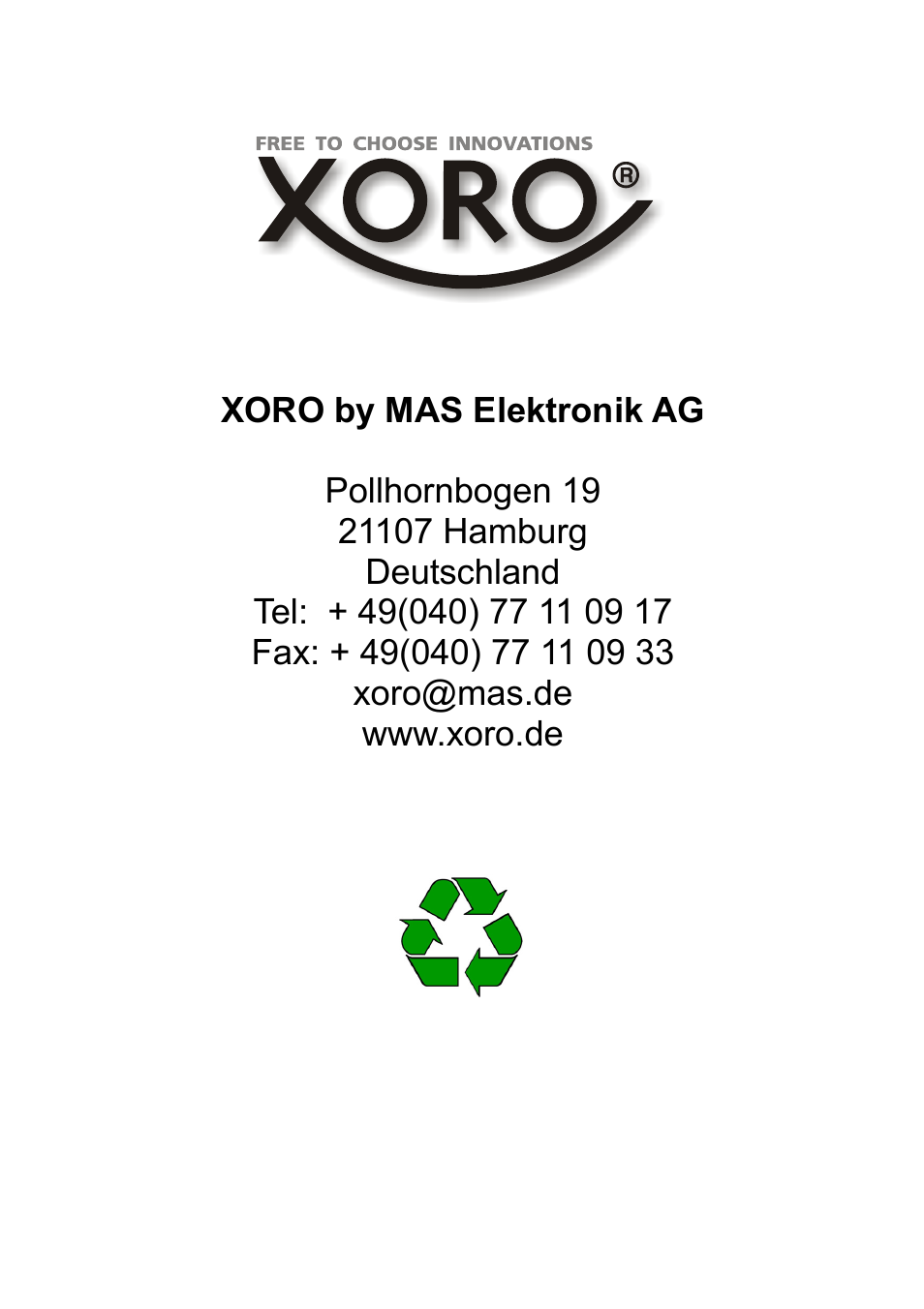 Xoro HSD 7560 User Manual | Page 146 / 146