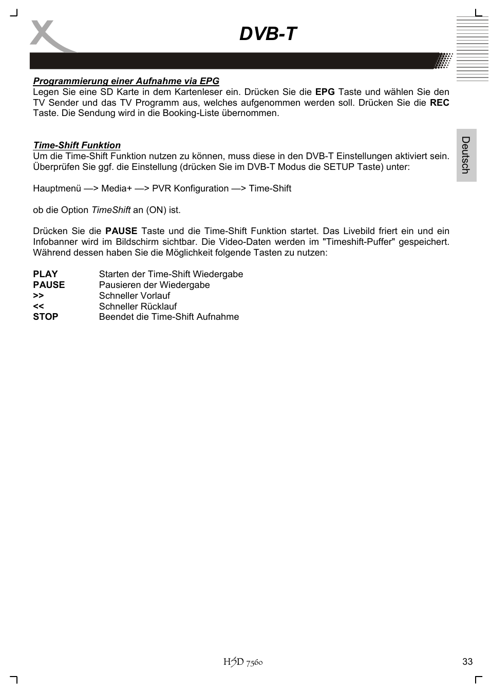 Dvb-t | Xoro HSD 7560 User Manual | Page 33 / 146