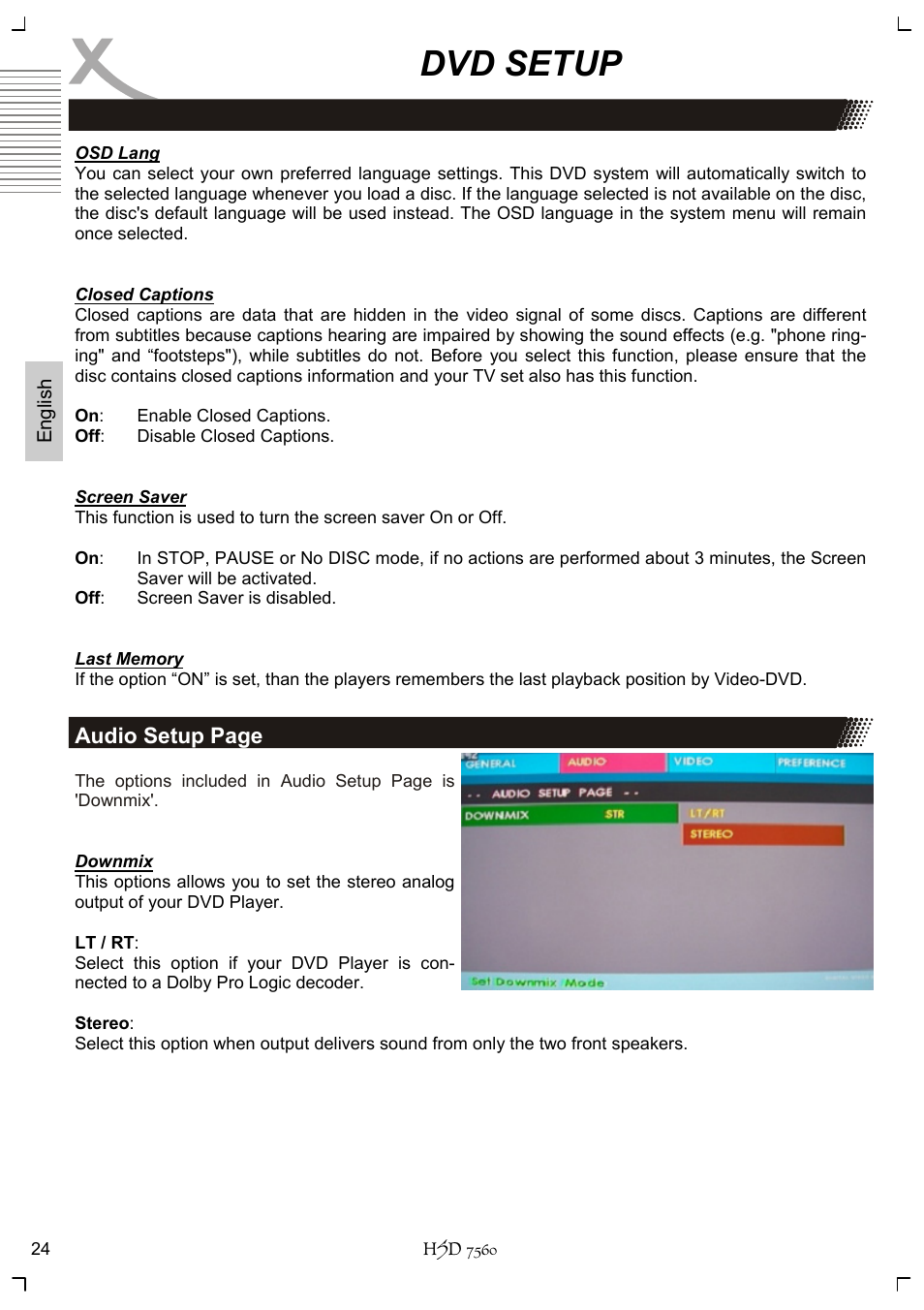 Dvd setup | Xoro HSD 7560 User Manual | Page 74 / 146