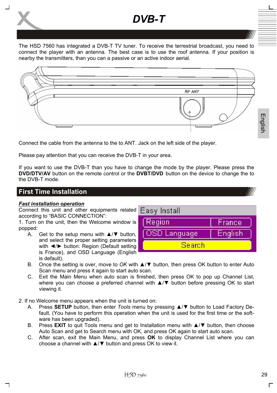 Dvb-t | Xoro HSD 7560 User Manual | Page 79 / 146