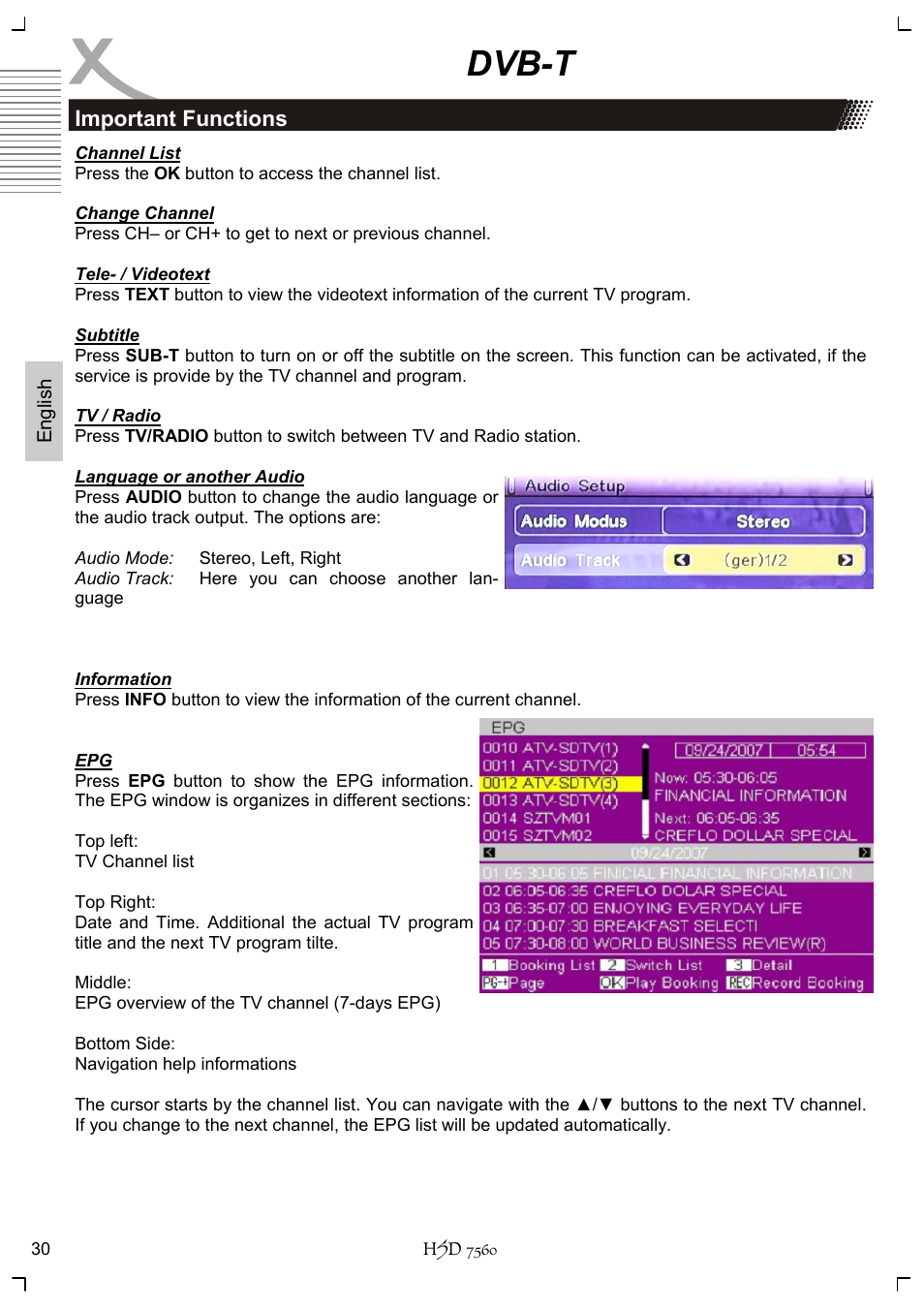 Dvb-t | Xoro HSD 7560 User Manual | Page 80 / 146