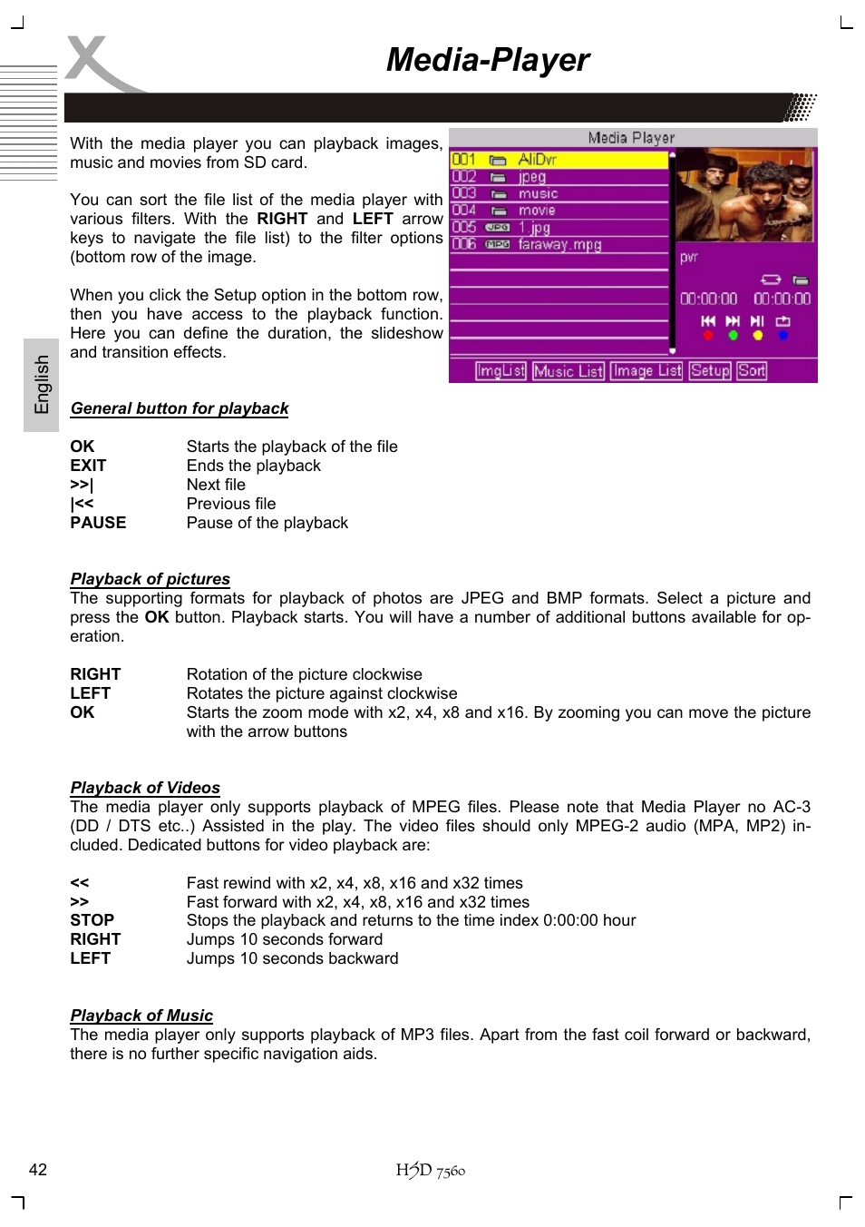 Media-player | Xoro HSD 7560 User Manual | Page 92 / 146