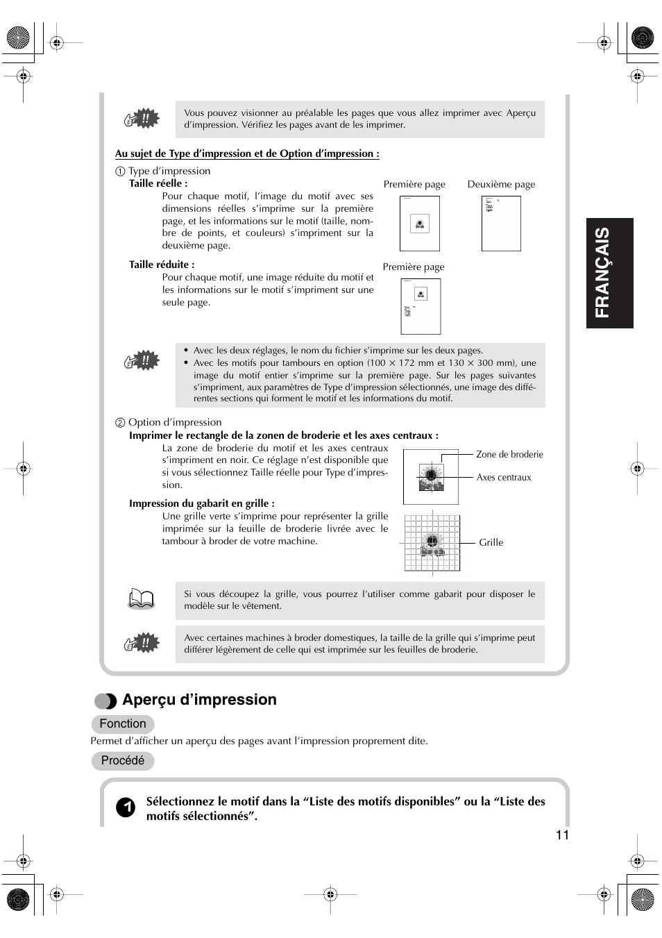 English fran ç ais english english english english, Aperçu d’impression | Brother PED-Basic User Manual | Page 31 / 100