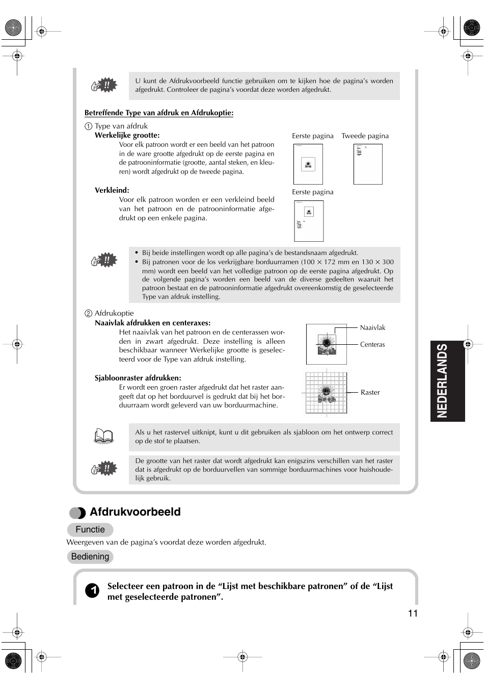 Afdrukvoorbeeld | Brother PED-Basic User Manual | Page 63 / 100