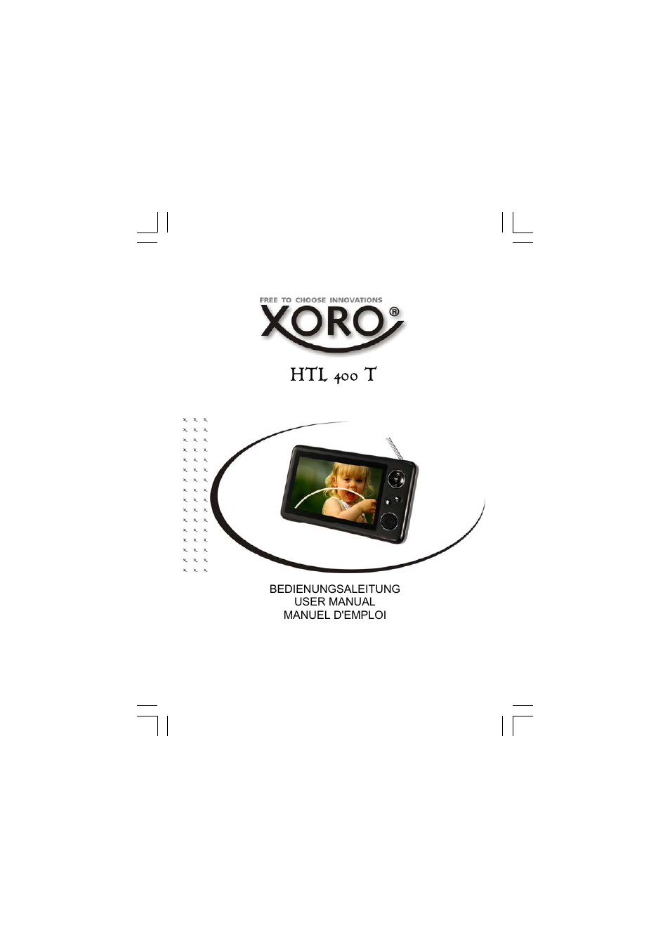 Xoro HTL 400T User Manual | 70 pages