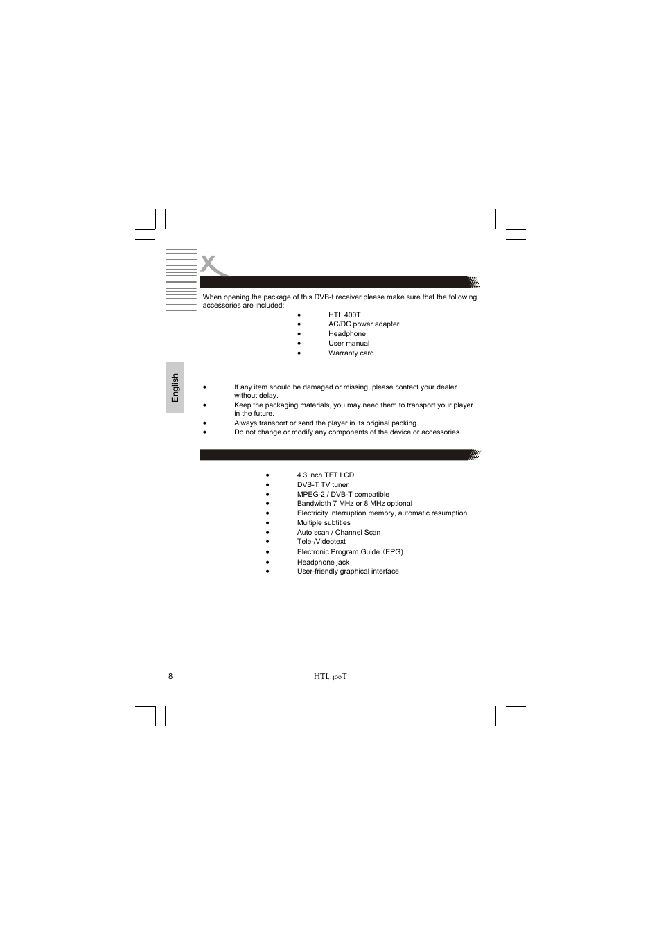 Xoro HTL 400T User Manual | Page 30 / 70
