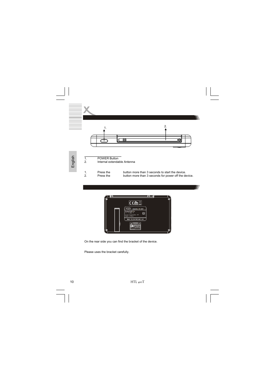 Control elements | Xoro HTL 400T User Manual | Page 32 / 70