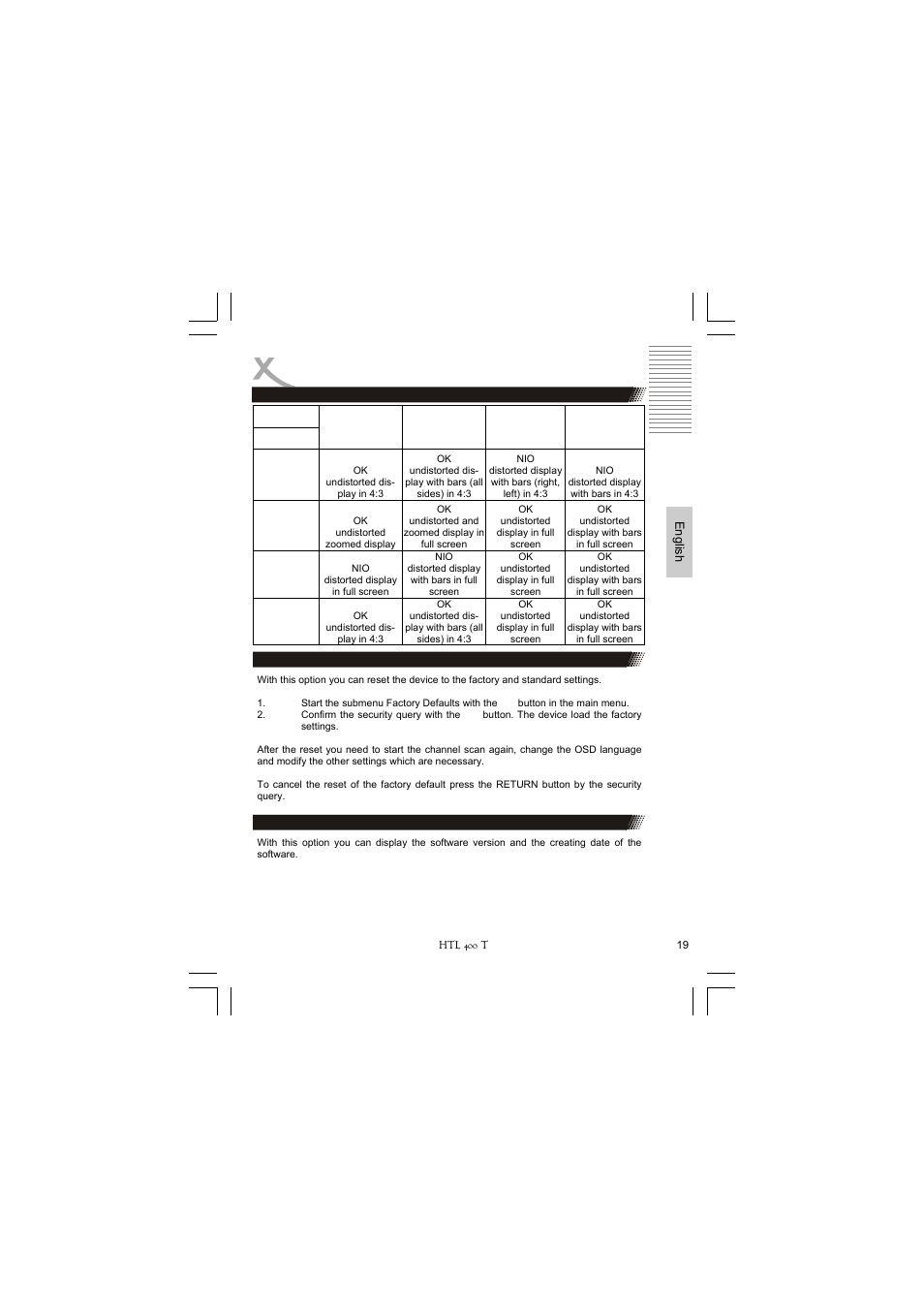 Settings | Xoro HTL 400T User Manual | Page 41 / 70