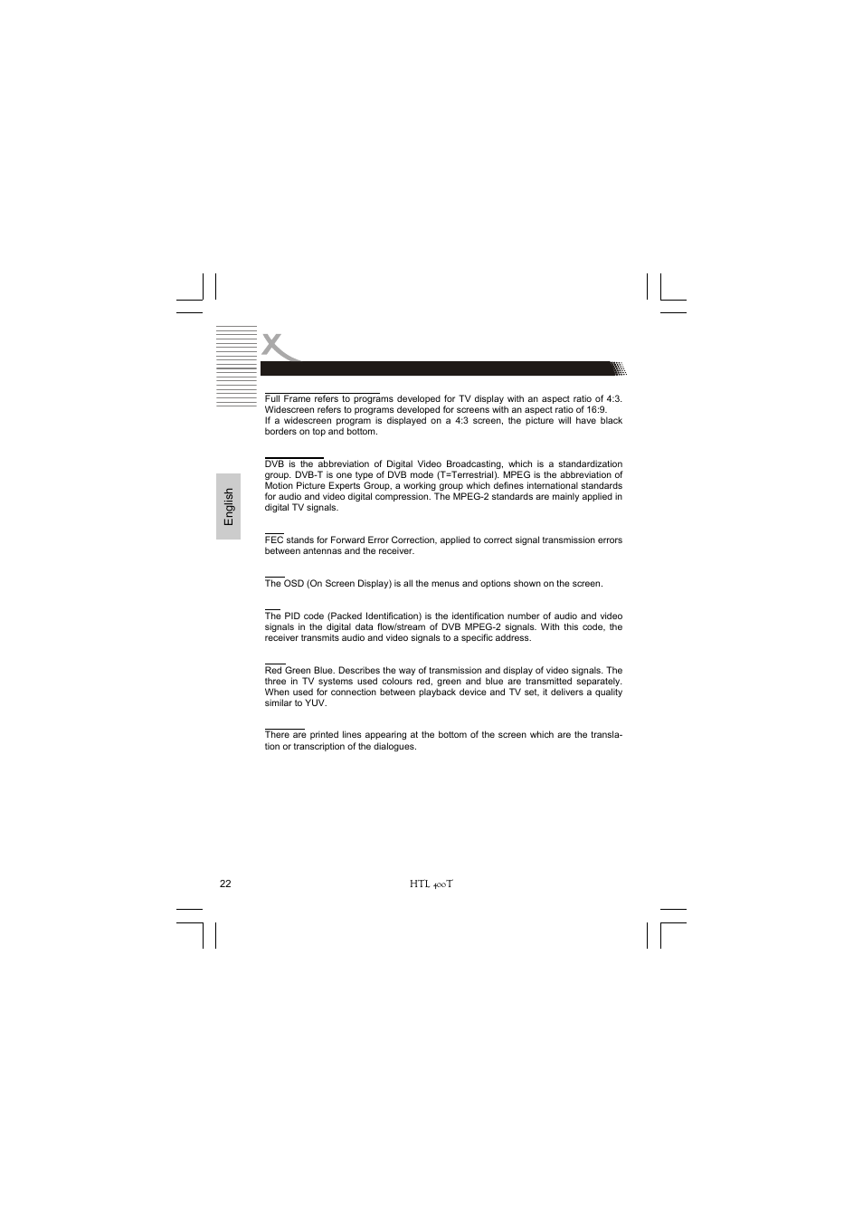 Xoro HTL 400T User Manual | Page 44 / 70