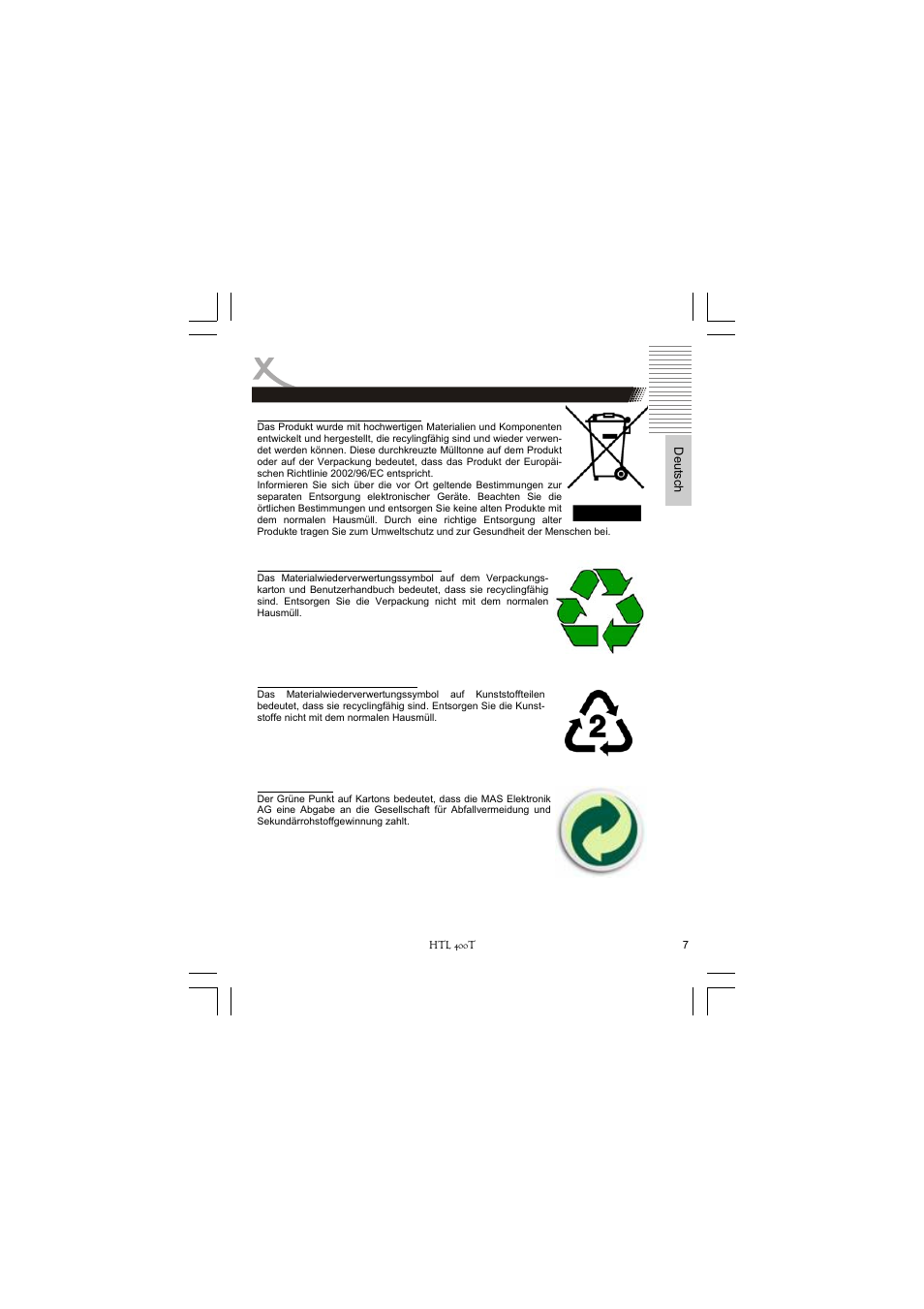Hinweise | Xoro HTL 400T User Manual | Page 7 / 70