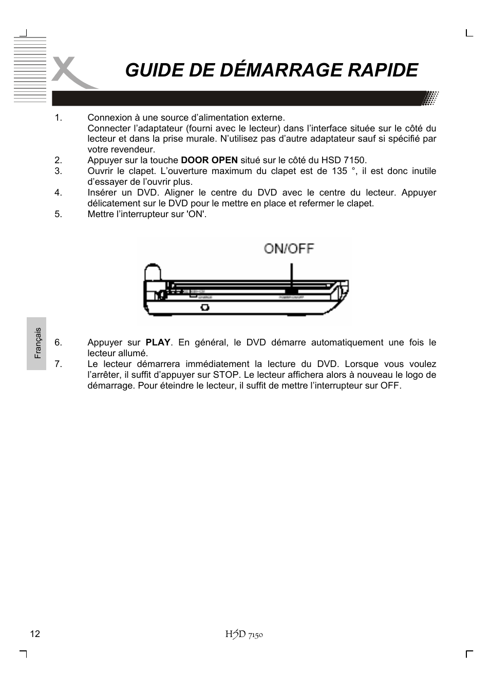 Guide de démarrage rapide | Xoro HSD 7150 User Manual | Page 128 / 158