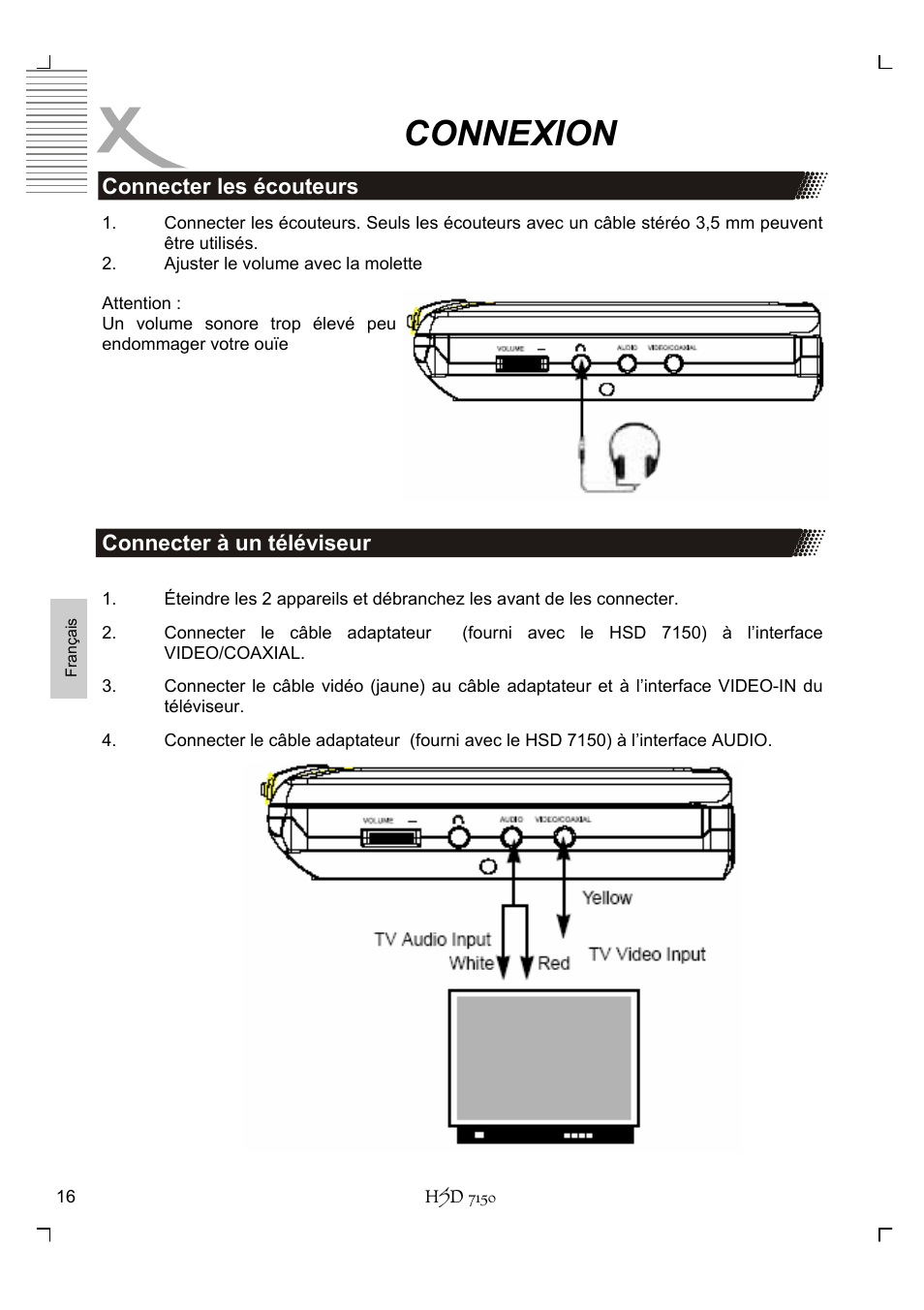 Connexion | Xoro HSD 7150 User Manual | Page 132 / 158