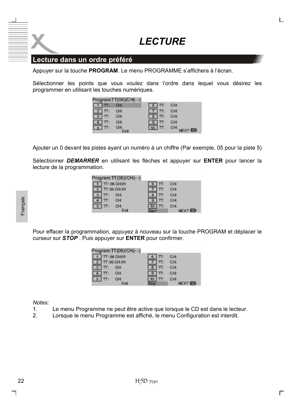 Lecture | Xoro HSD 7150 User Manual | Page 138 / 158