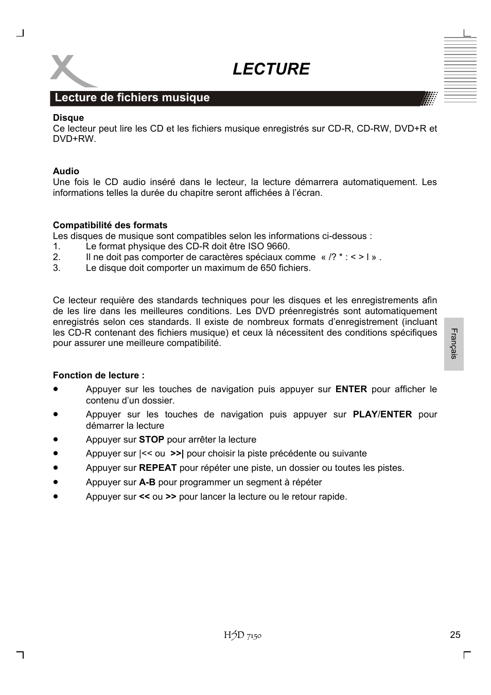 Lecture | Xoro HSD 7150 User Manual | Page 141 / 158