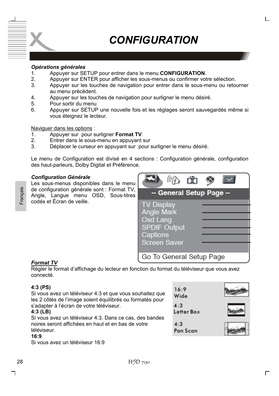 Configuration | Xoro HSD 7150 User Manual | Page 144 / 158