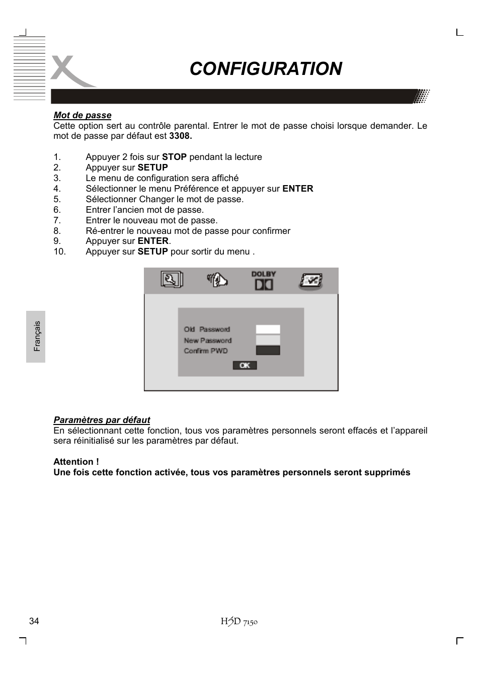 Configuration | Xoro HSD 7150 User Manual | Page 150 / 158